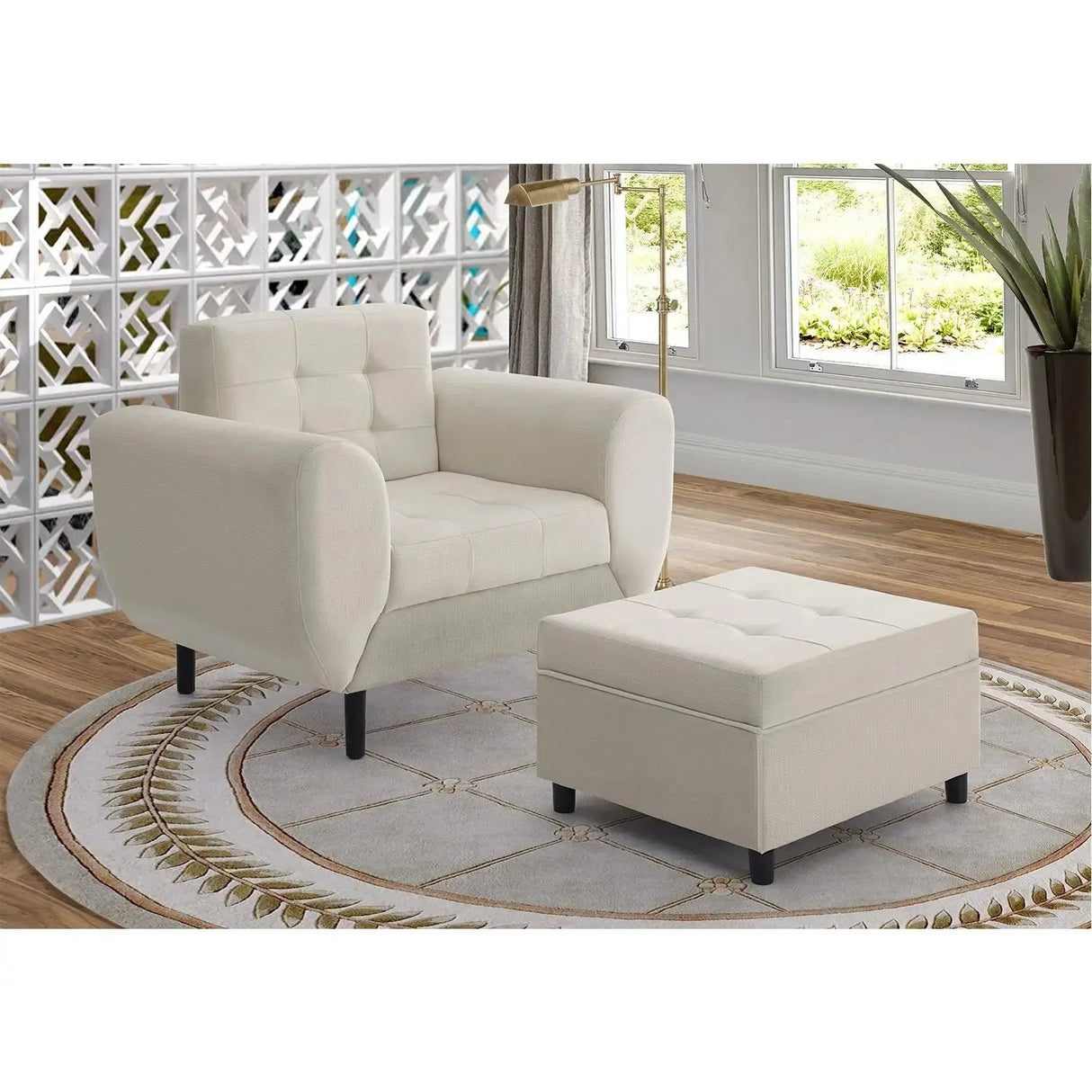 Set Poltrona + Pouf Harmony Re Decora
