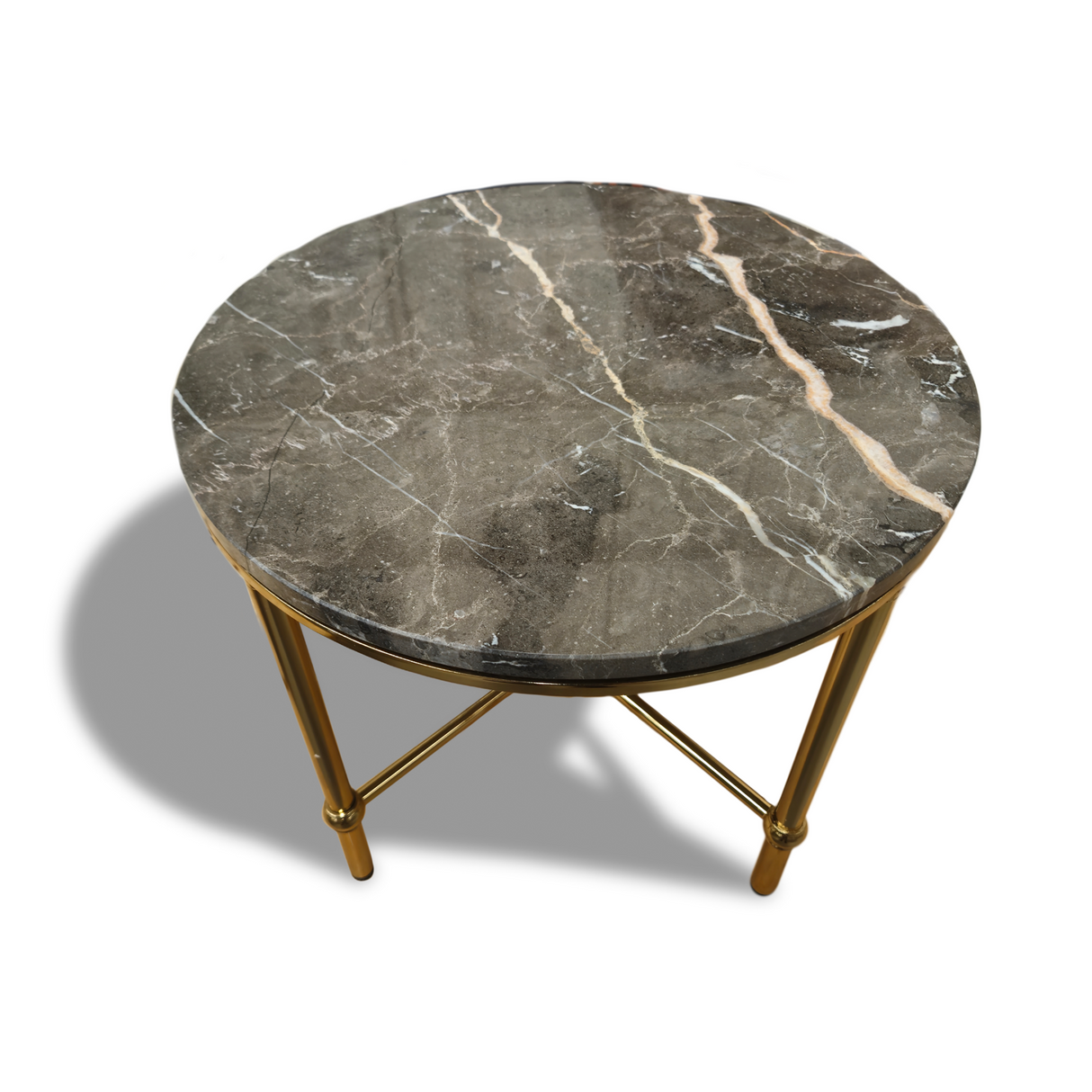 Mesa Lateral de Mármol Marronette Re Decora