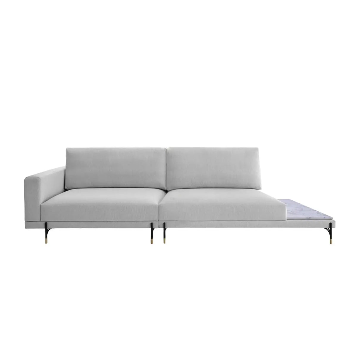 Sofá Cobble con Mesa de Mármol Di Qualita