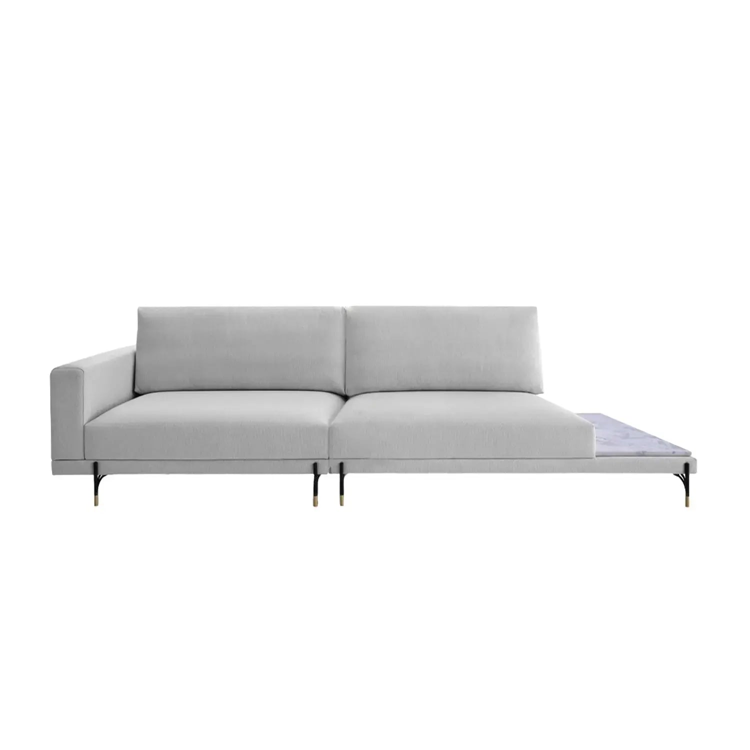 Sofá Cobble con Mesa de Mármol Di Qualita
