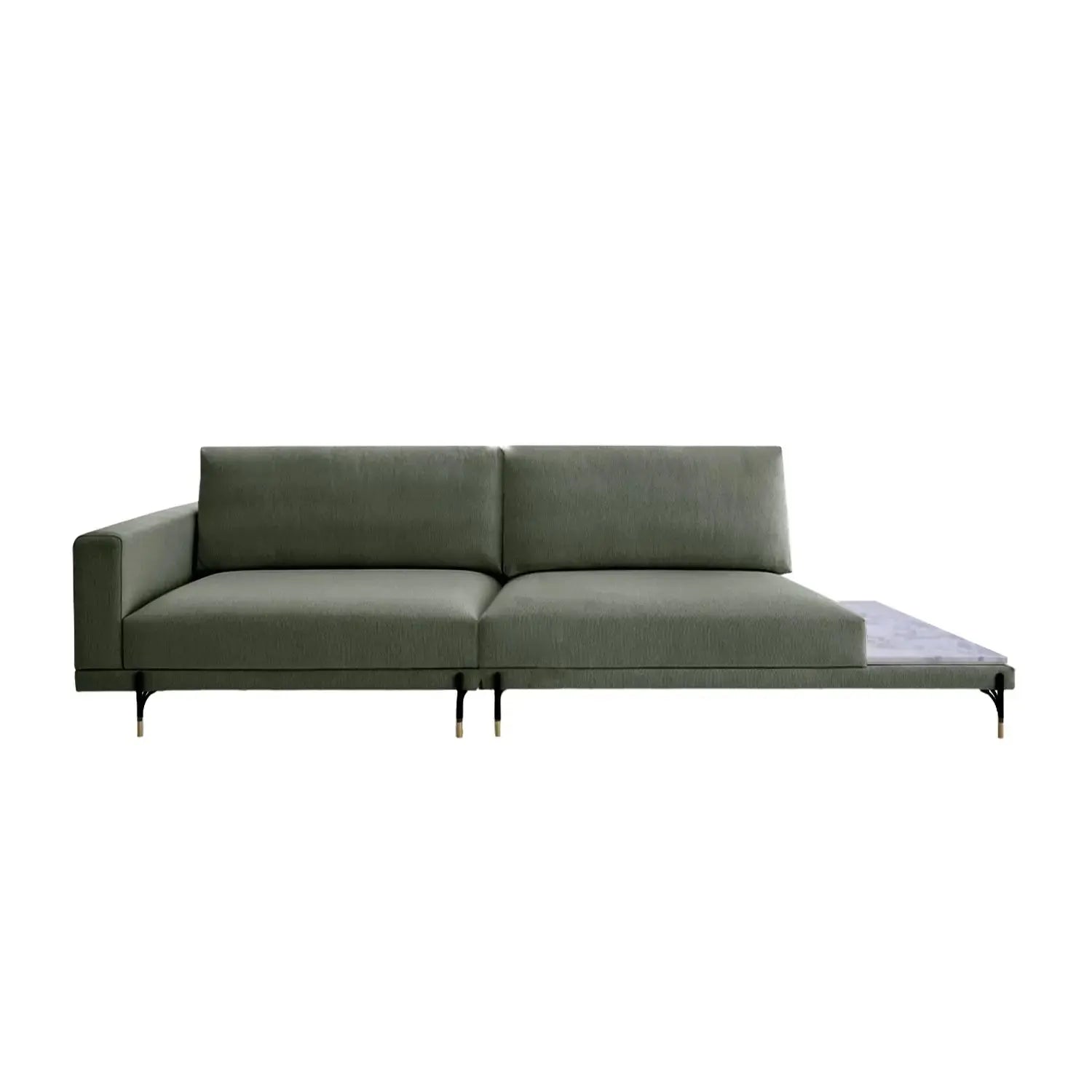 Sofá Cobble con Mesa de Mármol Di Qualita