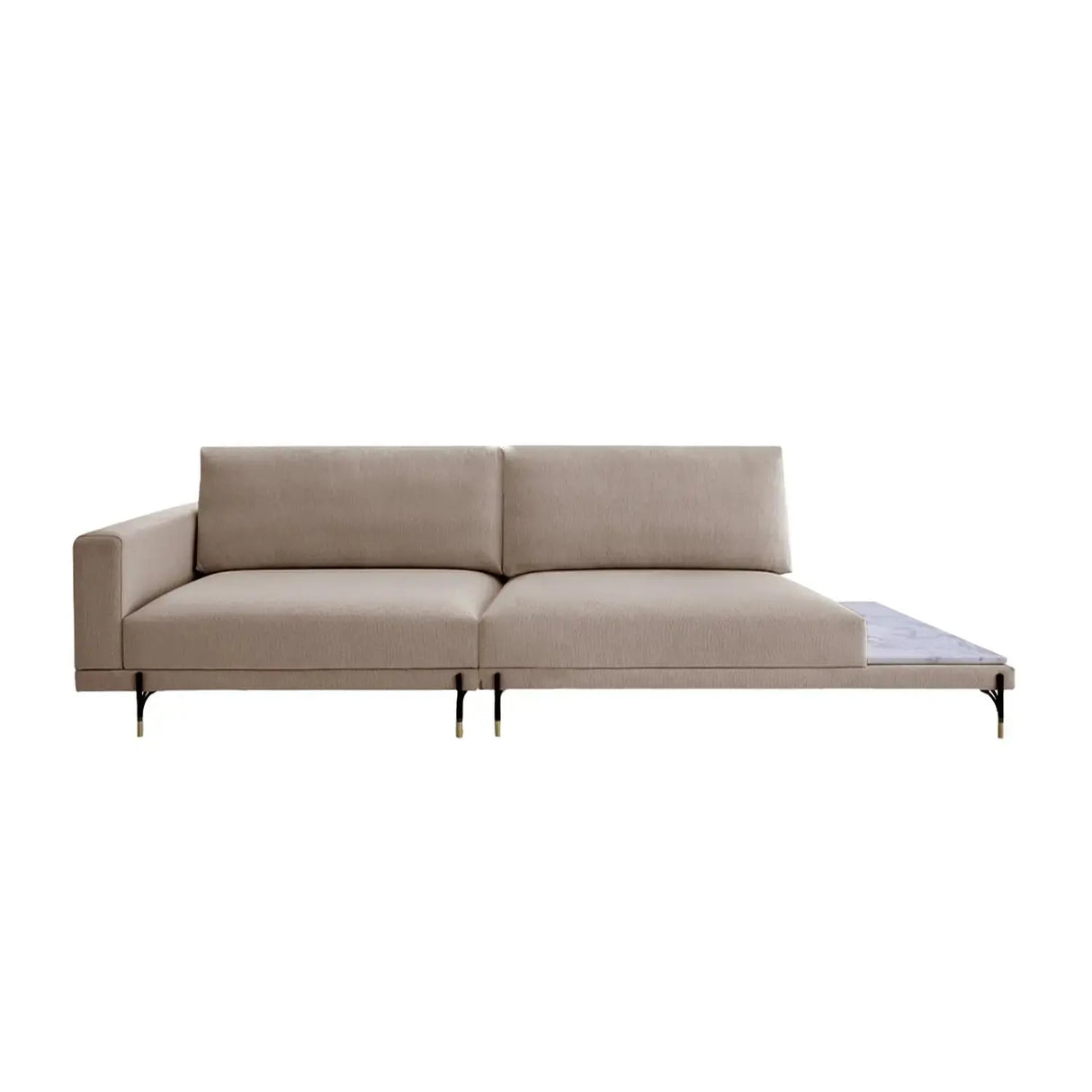 Sofá Cobble con Mesa de Mármol Di Qualita