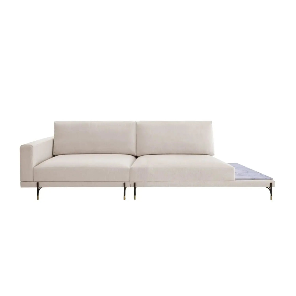 Sofá Cobble con Mesa de Mármol Di Qualita
