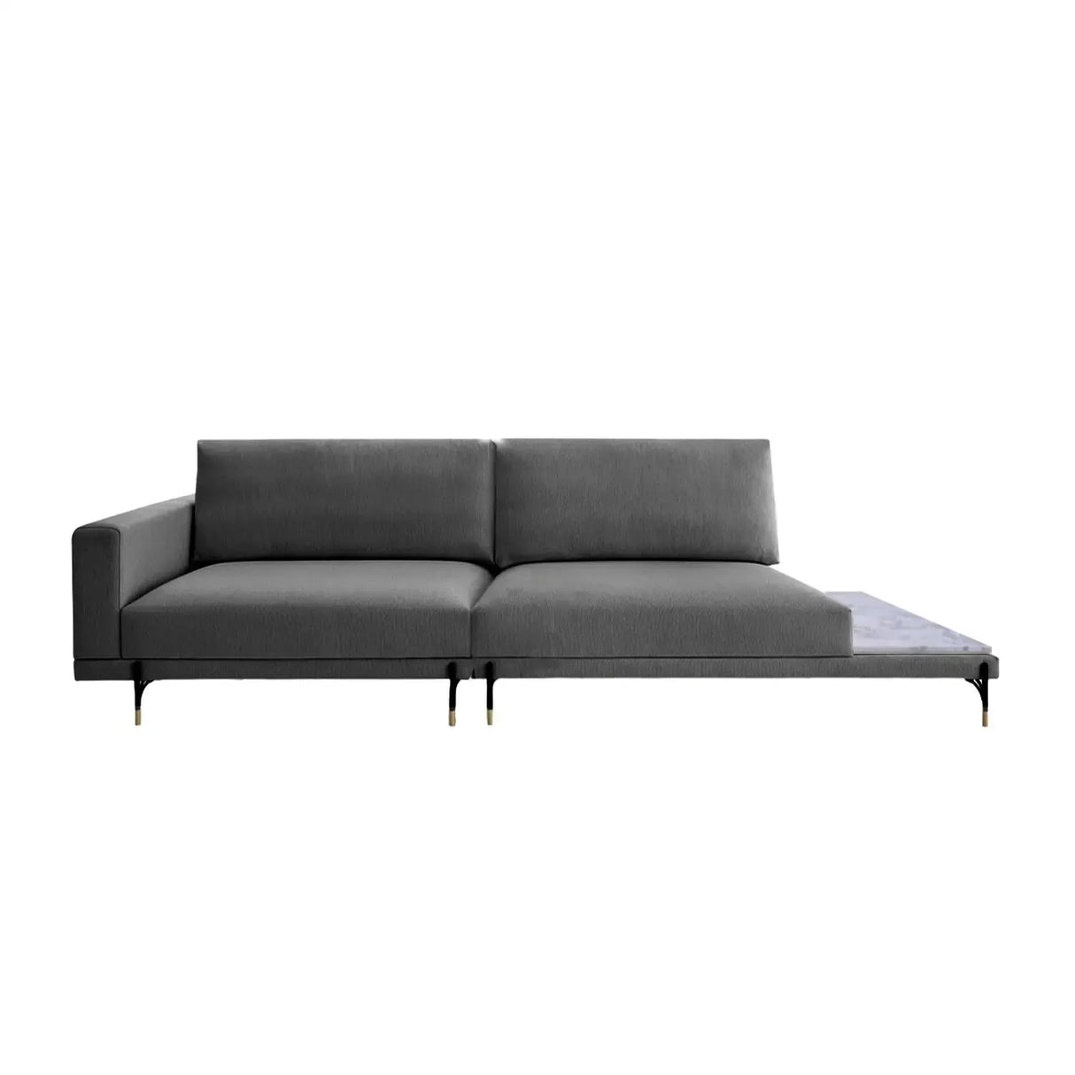Sofá Cobble con Mesa de Mármol Di Qualita
