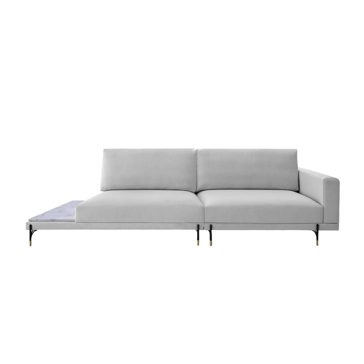 Sofá Cobble con Mesa de Mármol Di Qualita