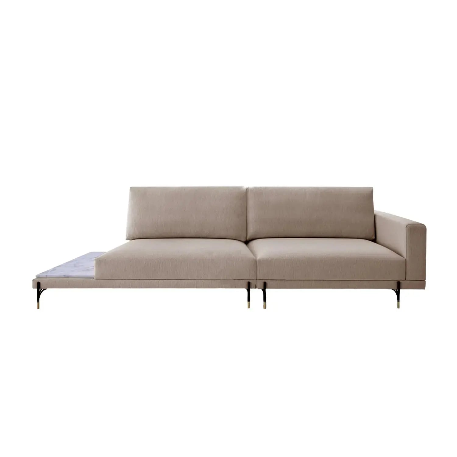 Sofá Cobble con Mesa de Mármol Di Qualita