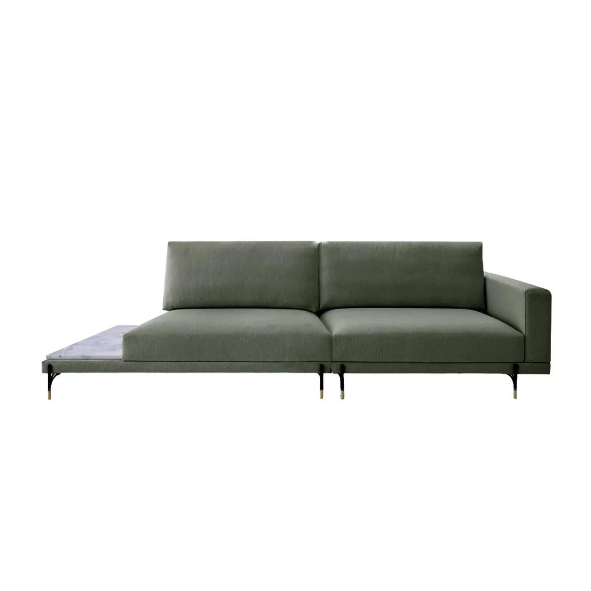 Sofá Cobble con Mesa de Mármol Di Qualita