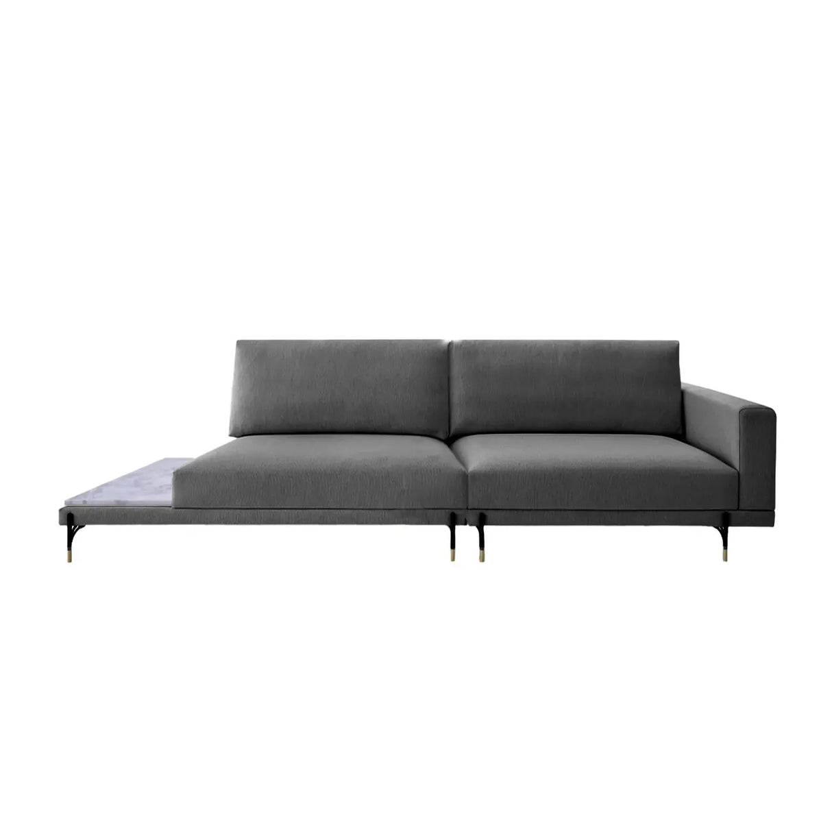 Sofá Cobble con Mesa de Mármol Di Qualita