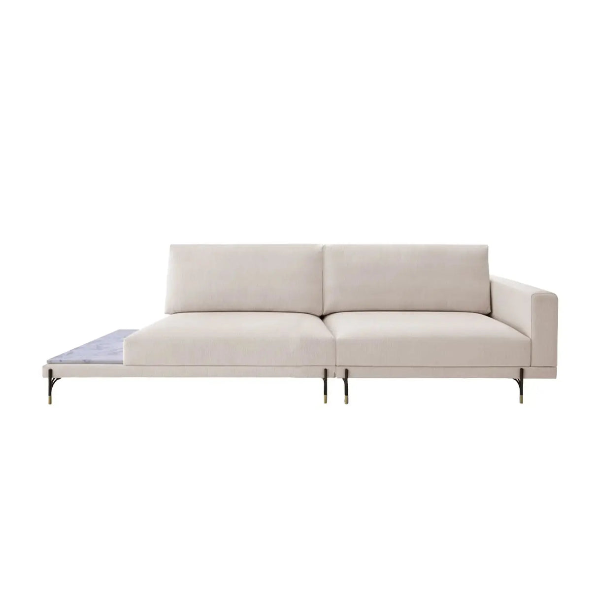 Sofá Cobble con Mesa de Mármol Di Qualita