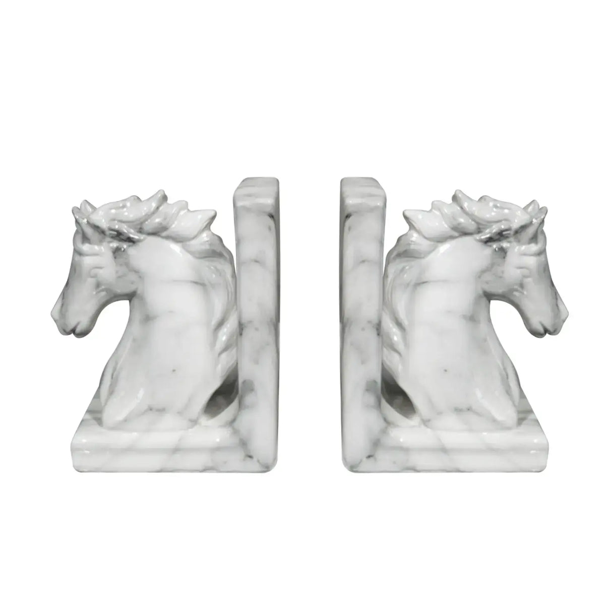 Sujeta libros de Caballo Blanco Re Decora