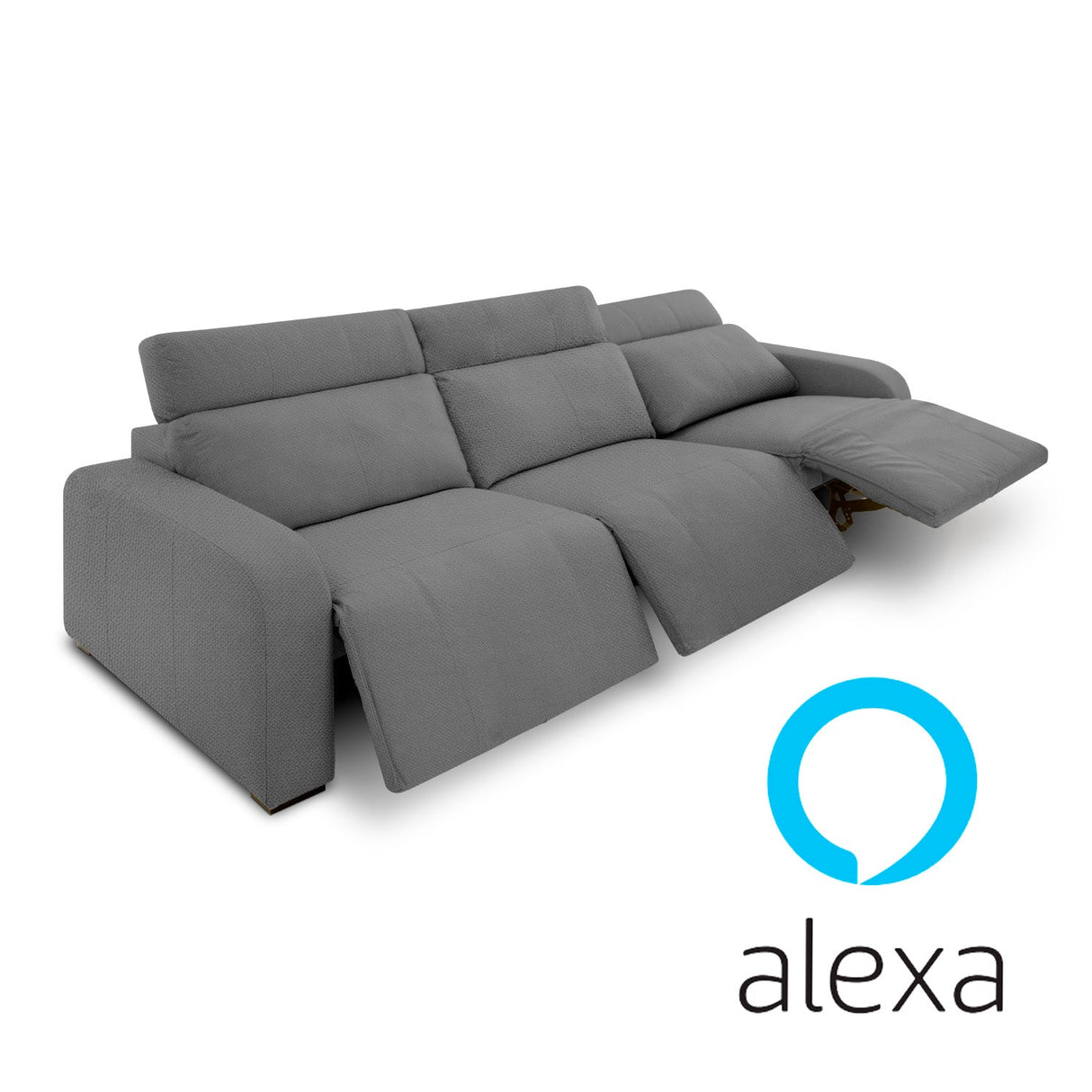 Sofá Trivor Reclinable y Extensible Di Qualita