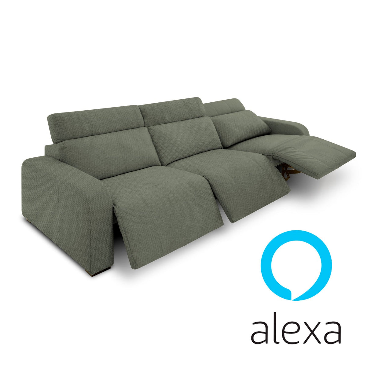 Sofá Trivor Reclinable y Extensible Di Qualita