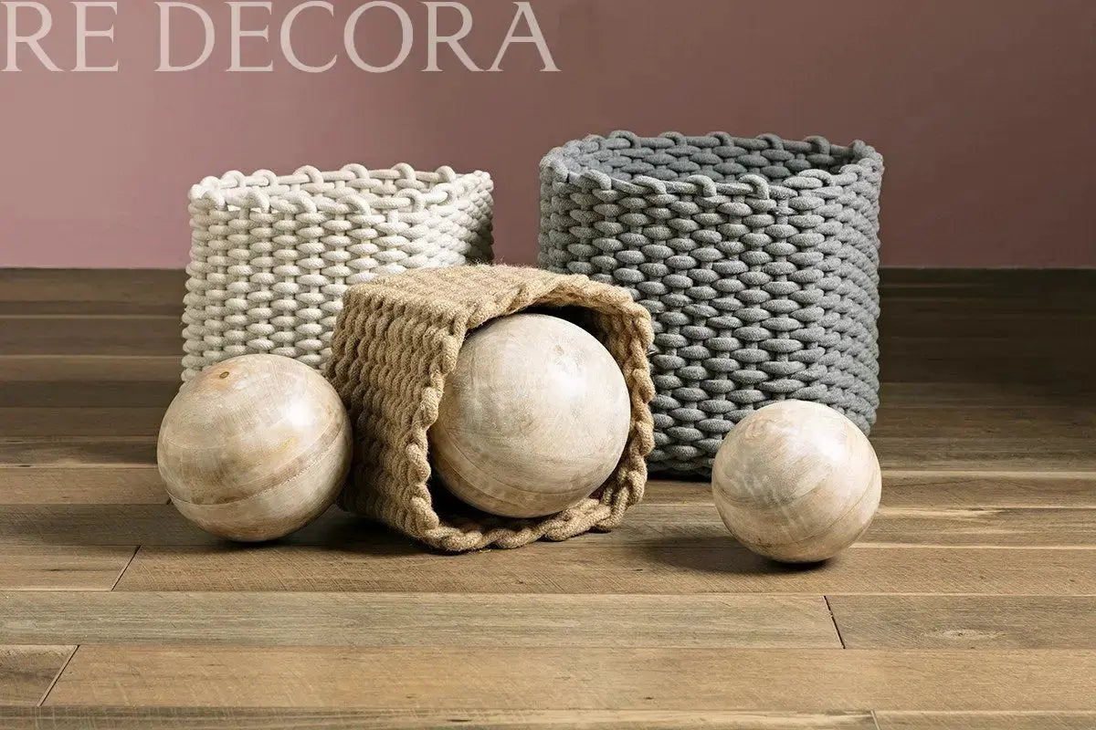 Esferas Decorativas de Madera