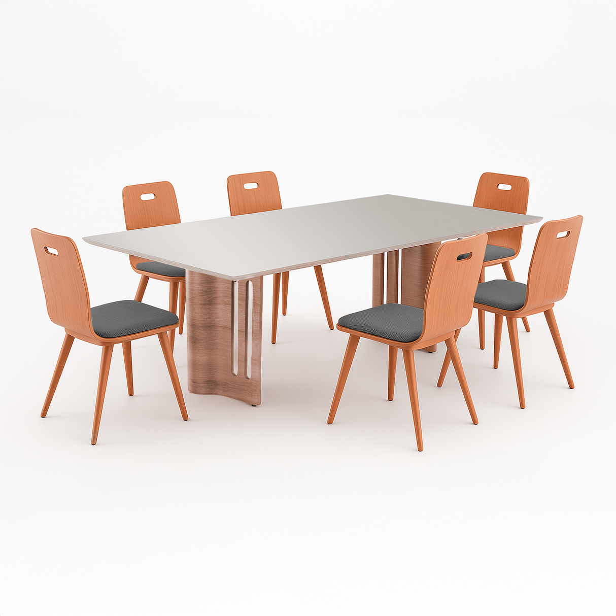 Mesa de comedor Yasmin y silla Solana