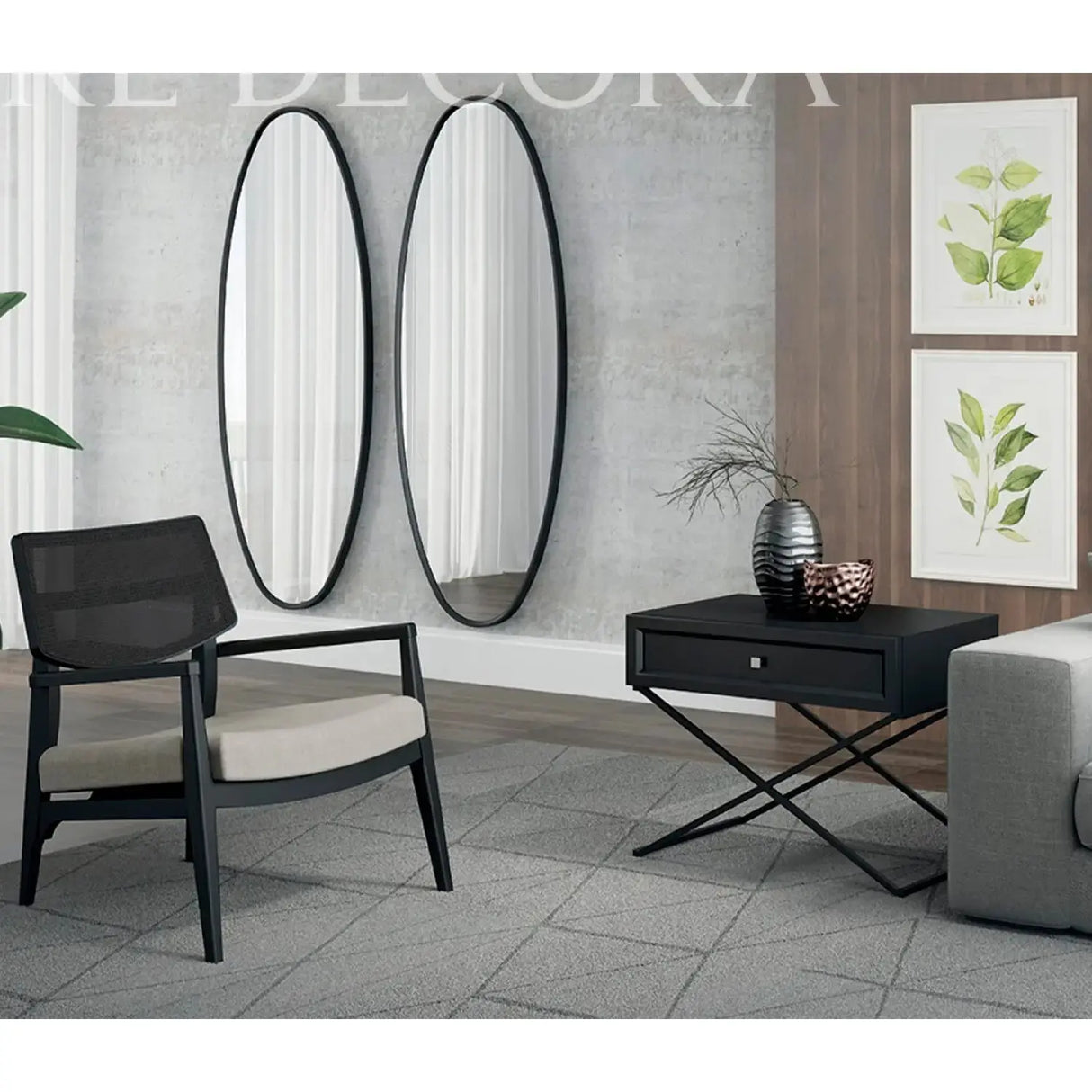 Velador Eva Negro Re Decora