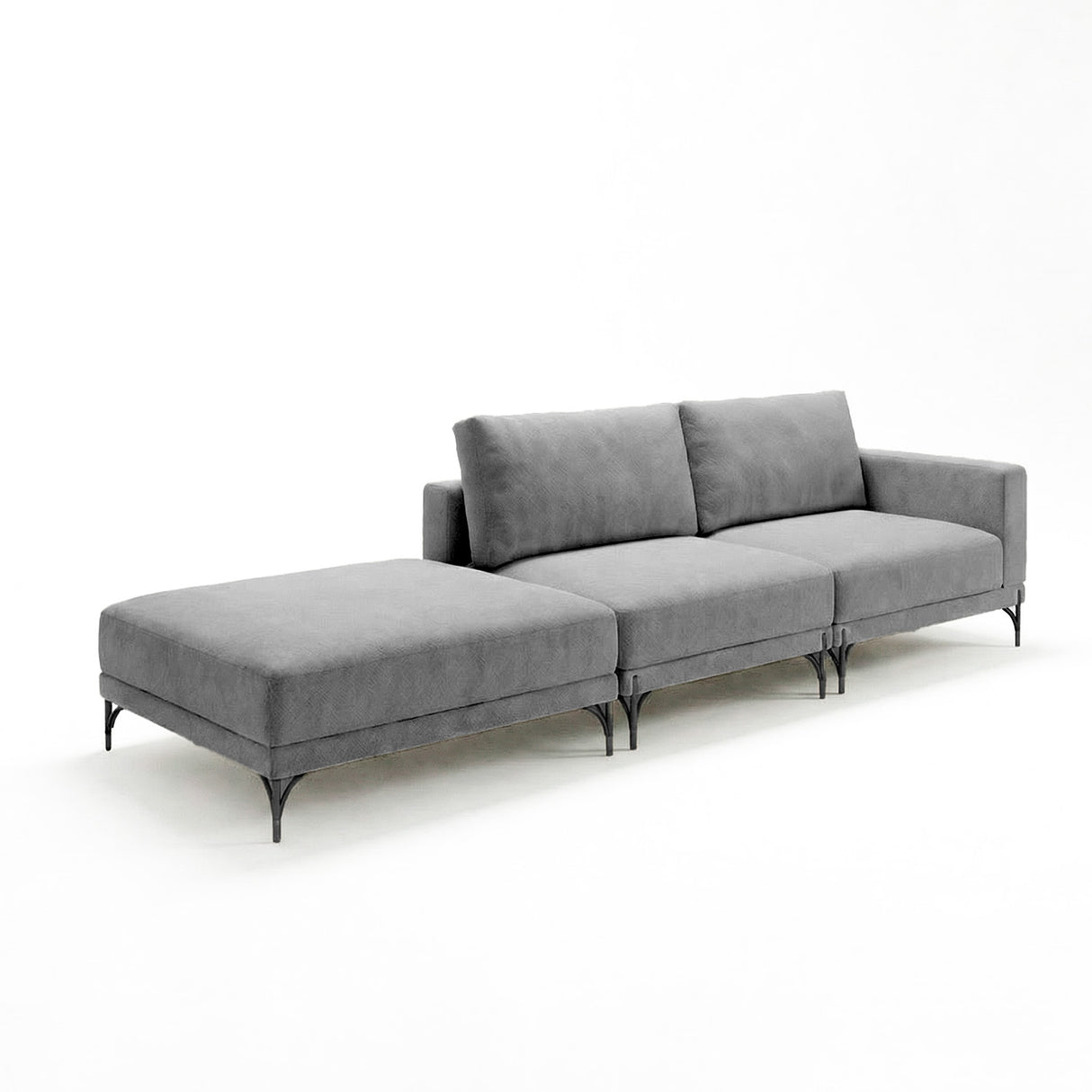 Sofá Cobble Single con Pouf