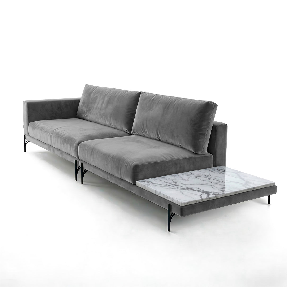 Sofá Cobble con Mesa de Mármol