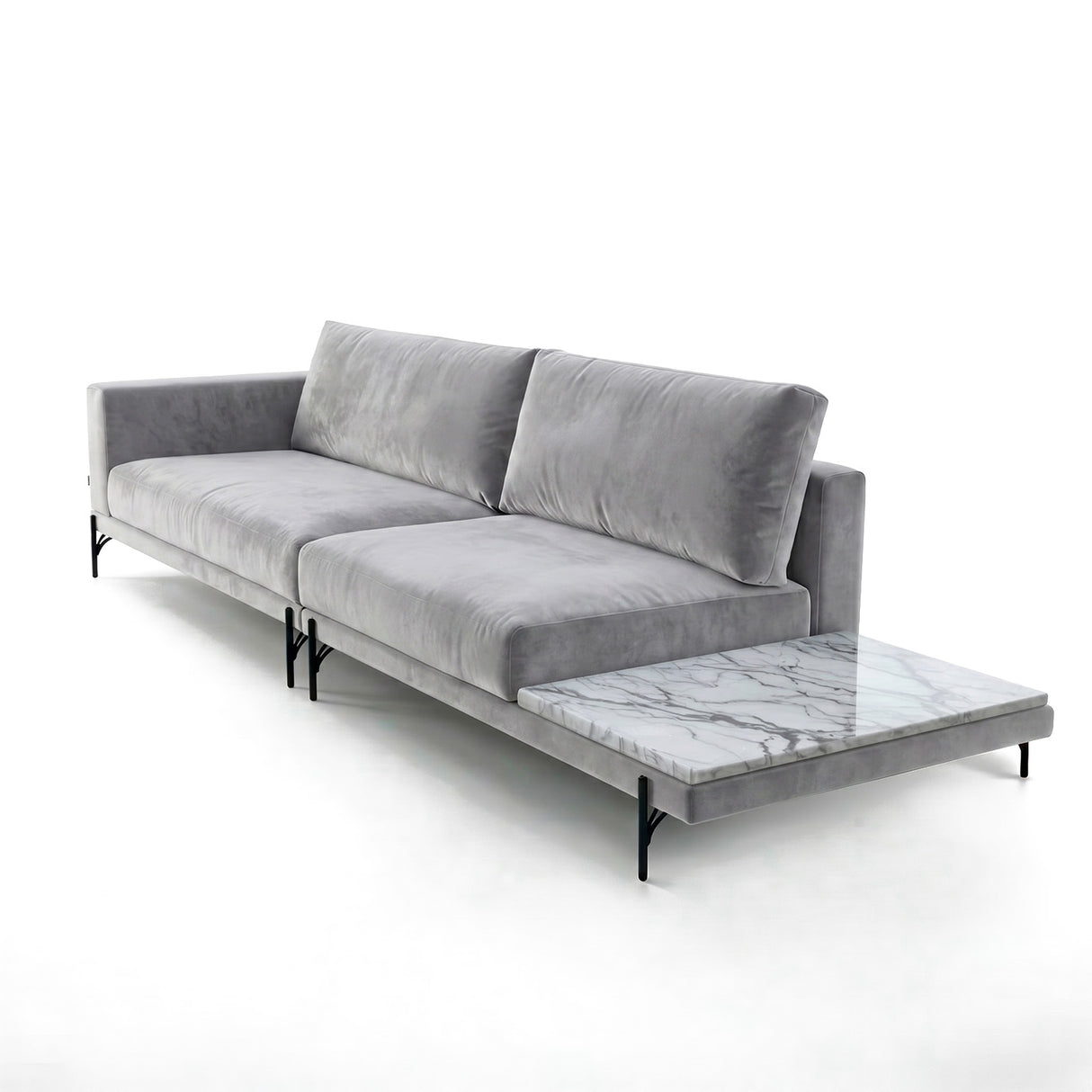 Sofá Cobble con Mesa de Mármol