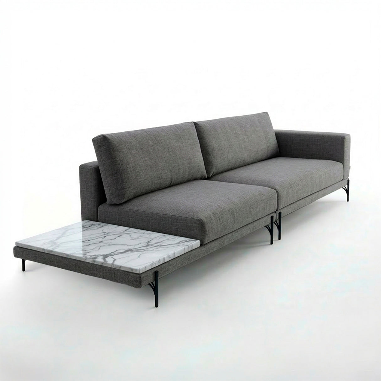 Sofá Cobble con Mesa de Mármol