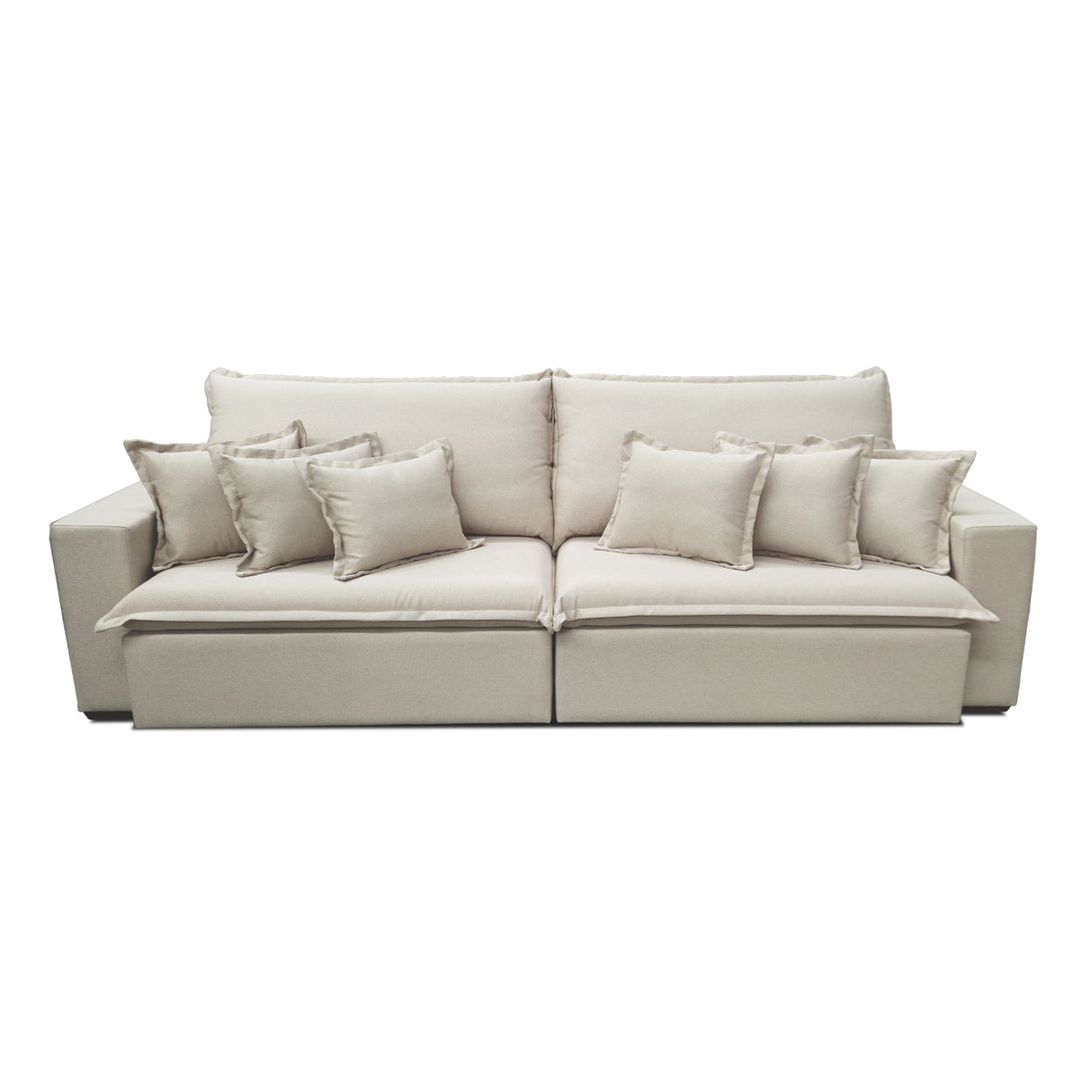 Sofá Moon Extensible y Reclinable 2.80m Tejido 2002 Stock Di Qualita