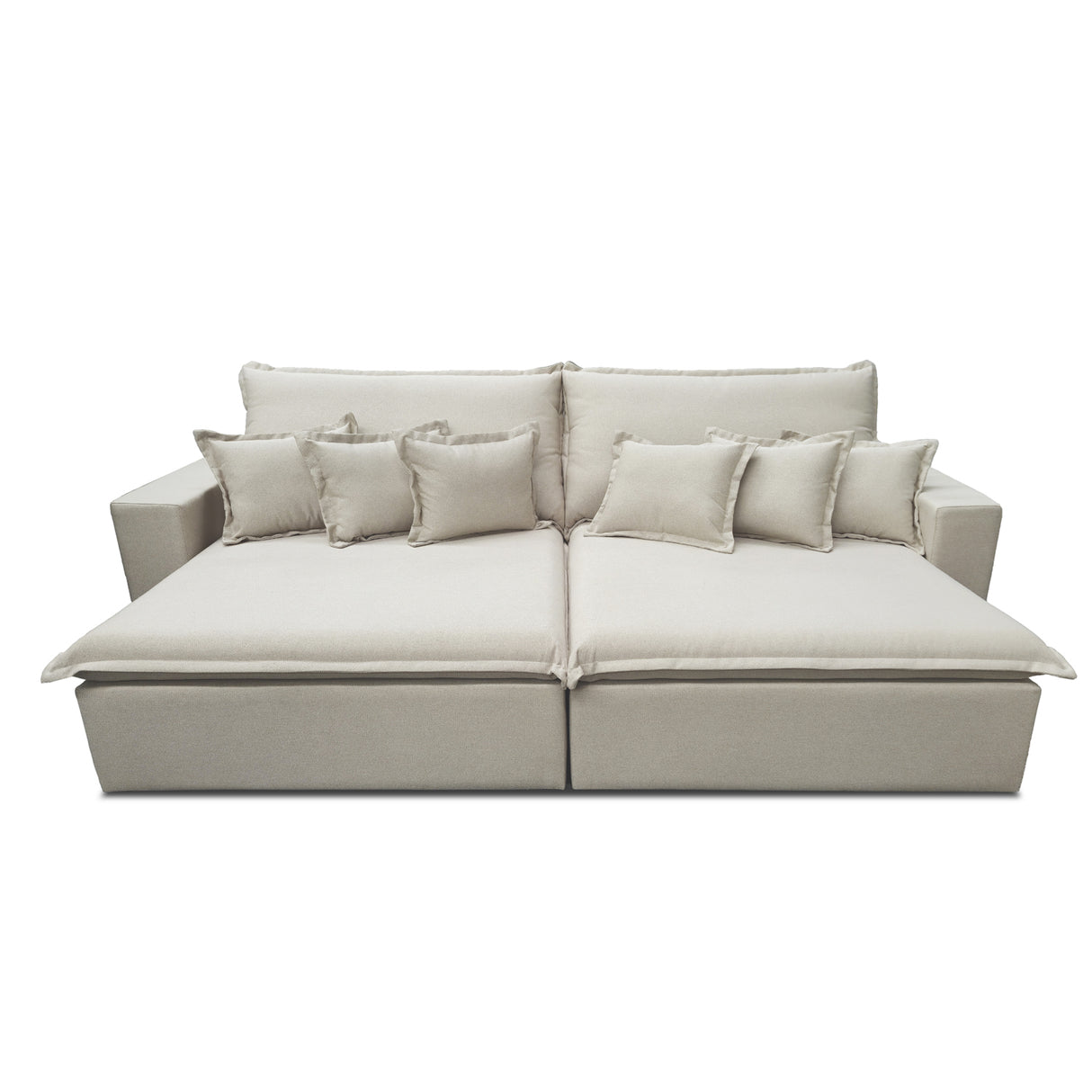 Sofá Moon Extensible y Reclinable 2.80m Tejido 2002 Stock Di Qualita