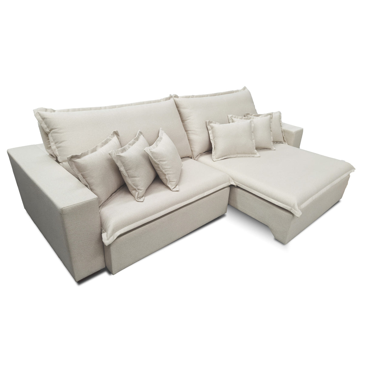 Sofá Moon Extensible y Reclinable 2.80m Tejido 2002 Stock Di Qualita