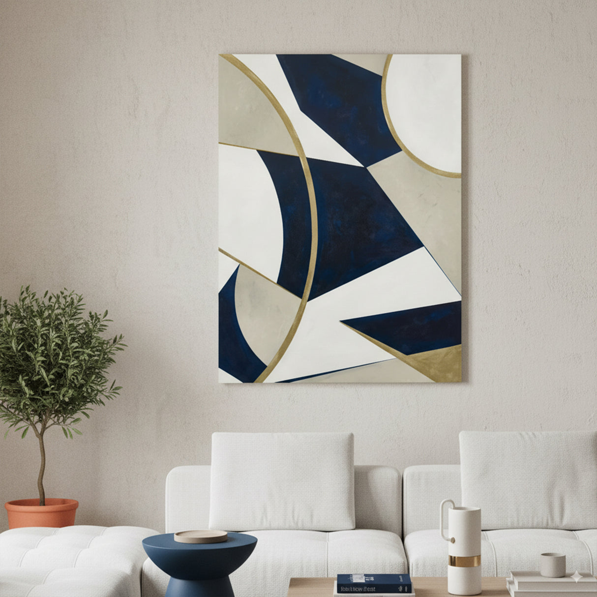 Cuadro abstracto geométrico