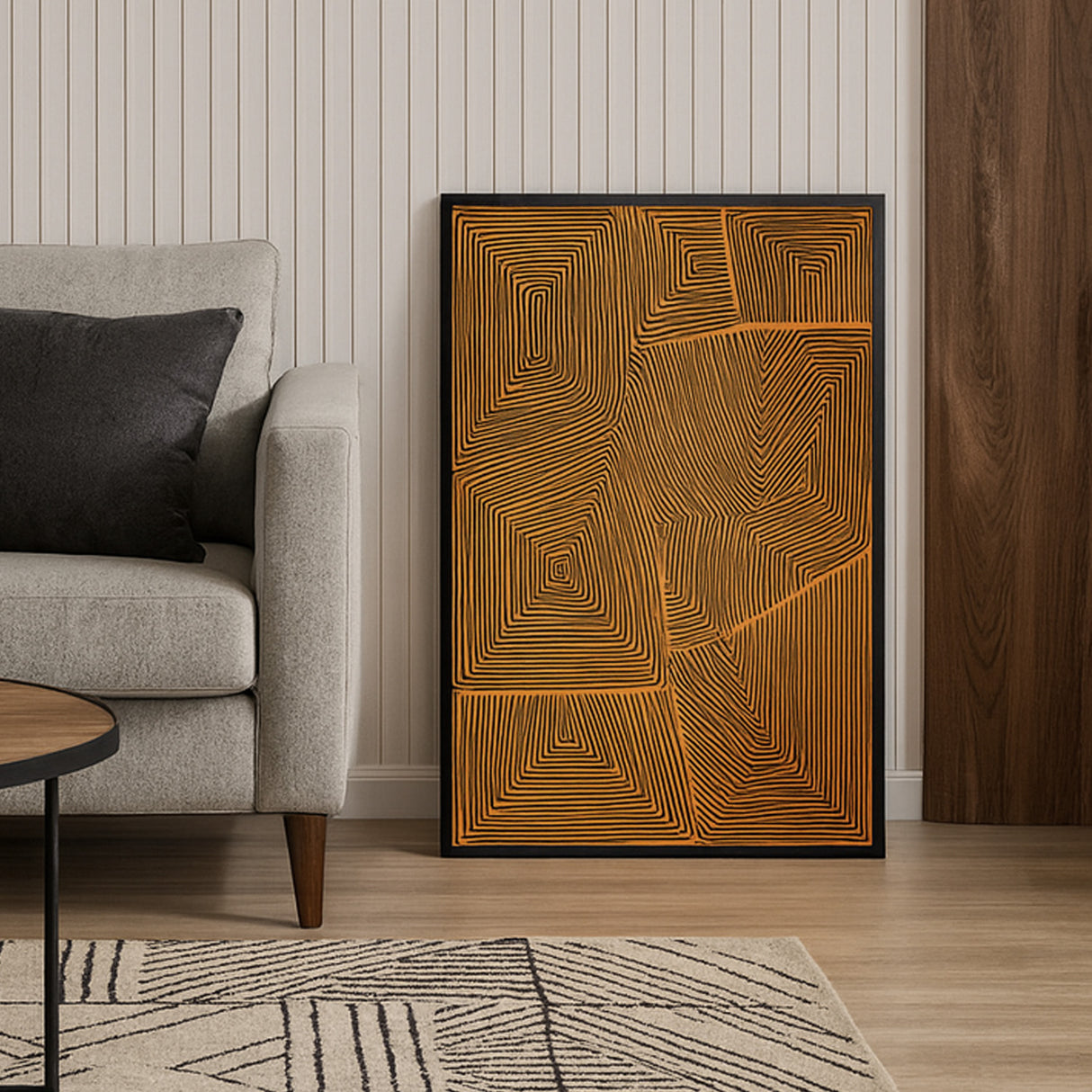 Cuadro abstracto rojo