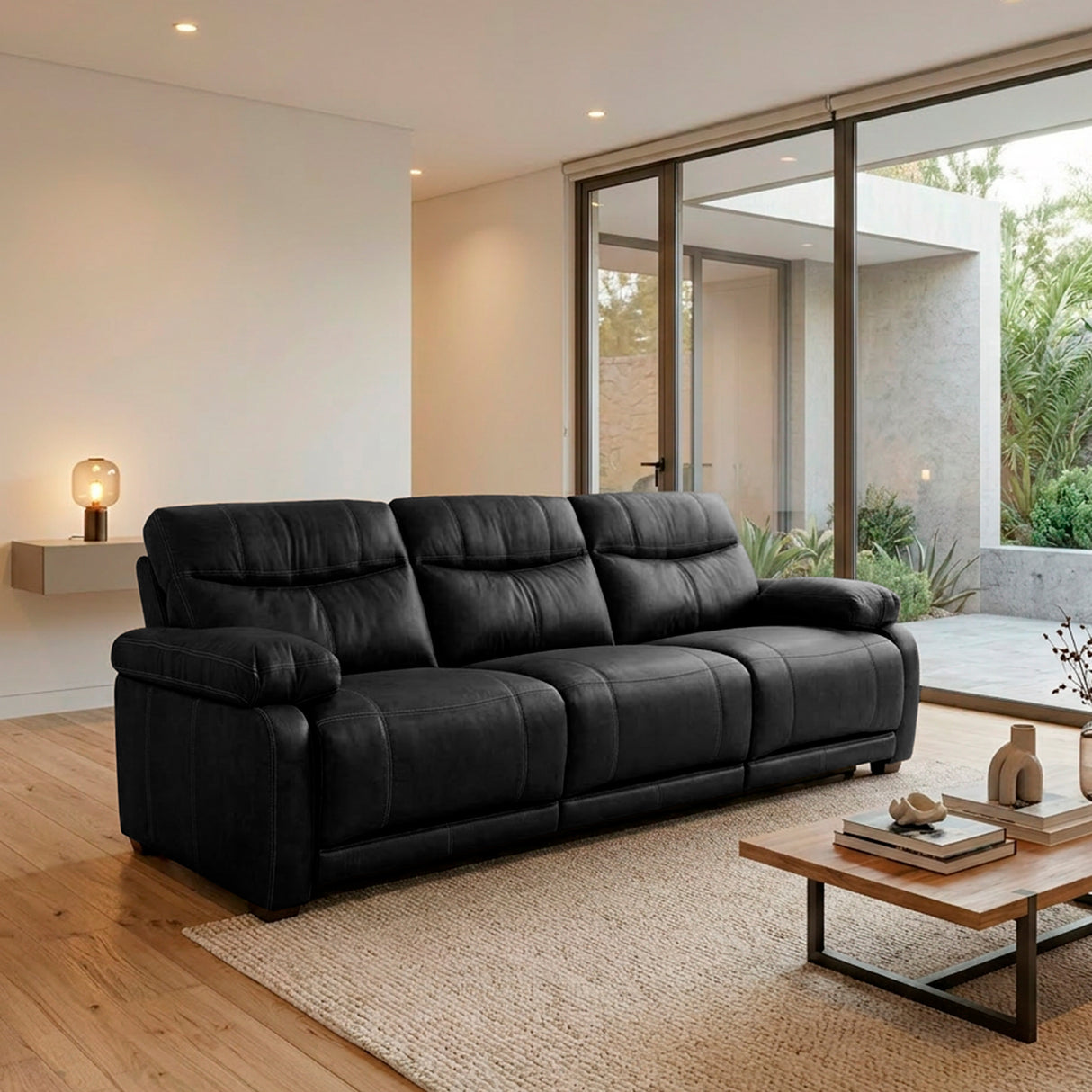 Sofá de Cuero Elbrus Reclinable y Extensible