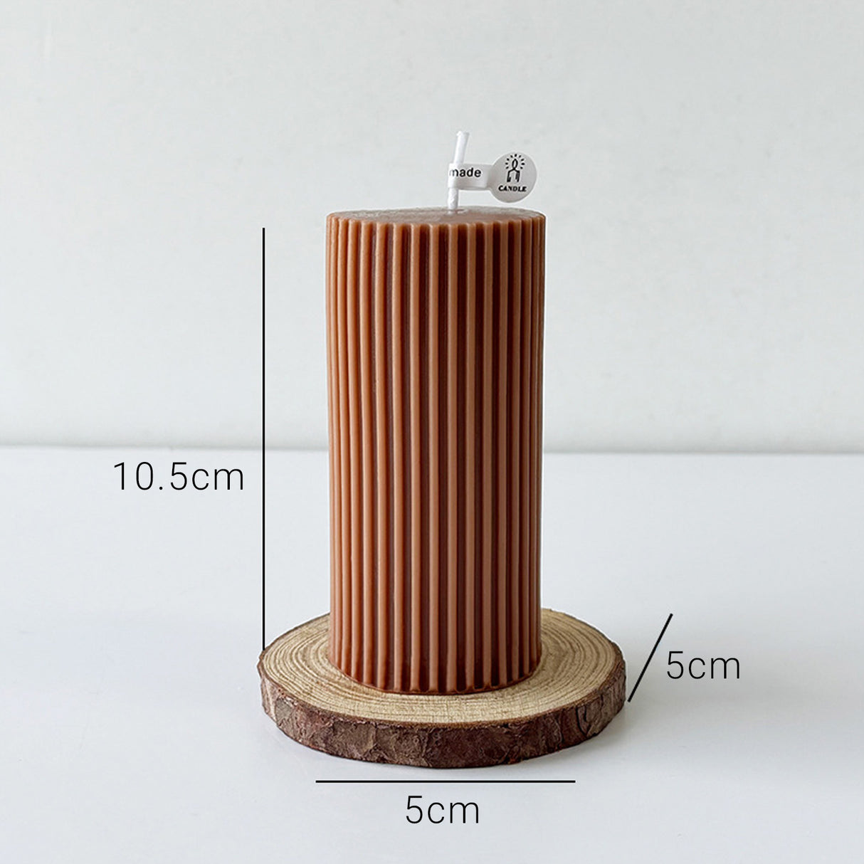 Vela de Cera Cilíndrica Nórdica