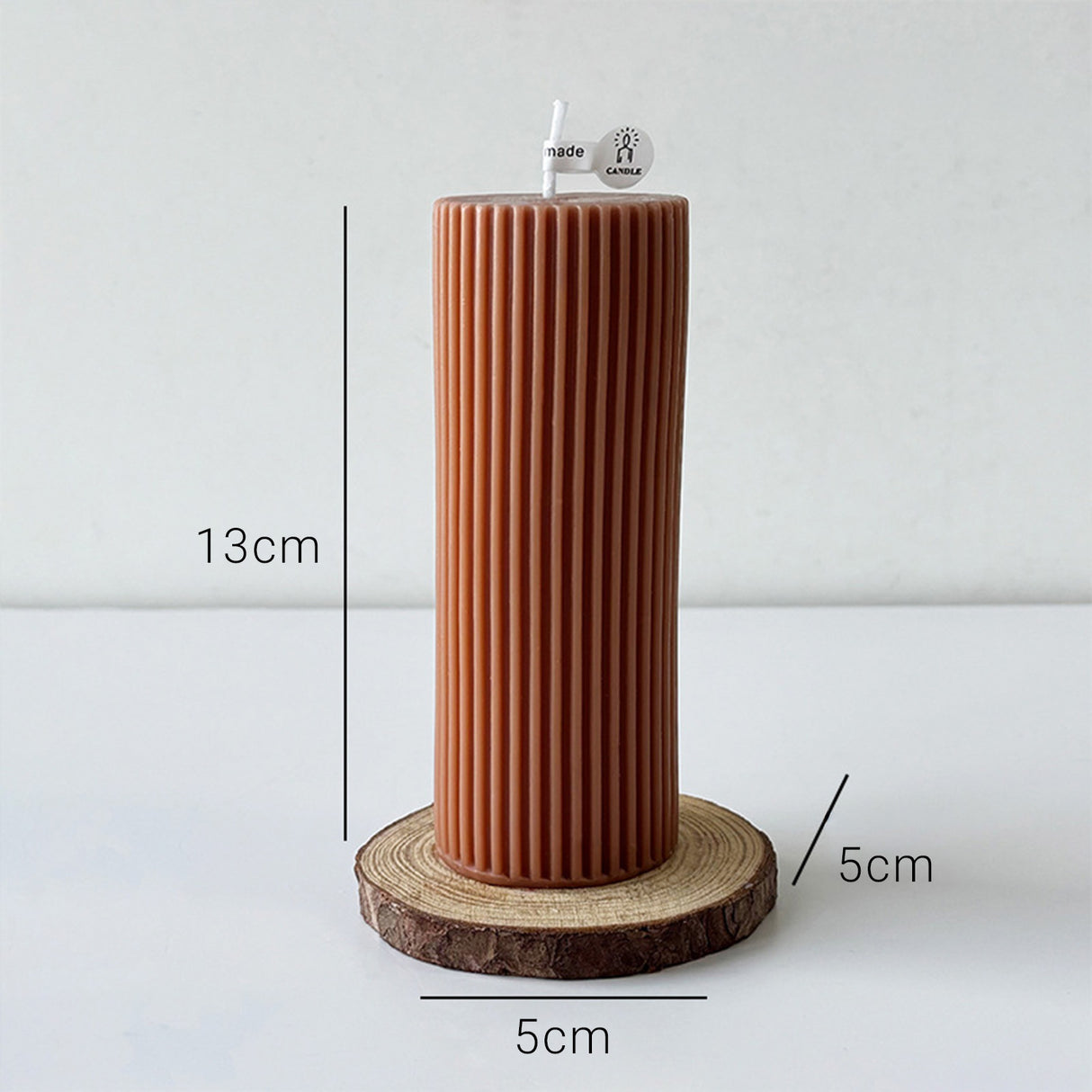 Vela de Cera Cilíndrica Nórdica