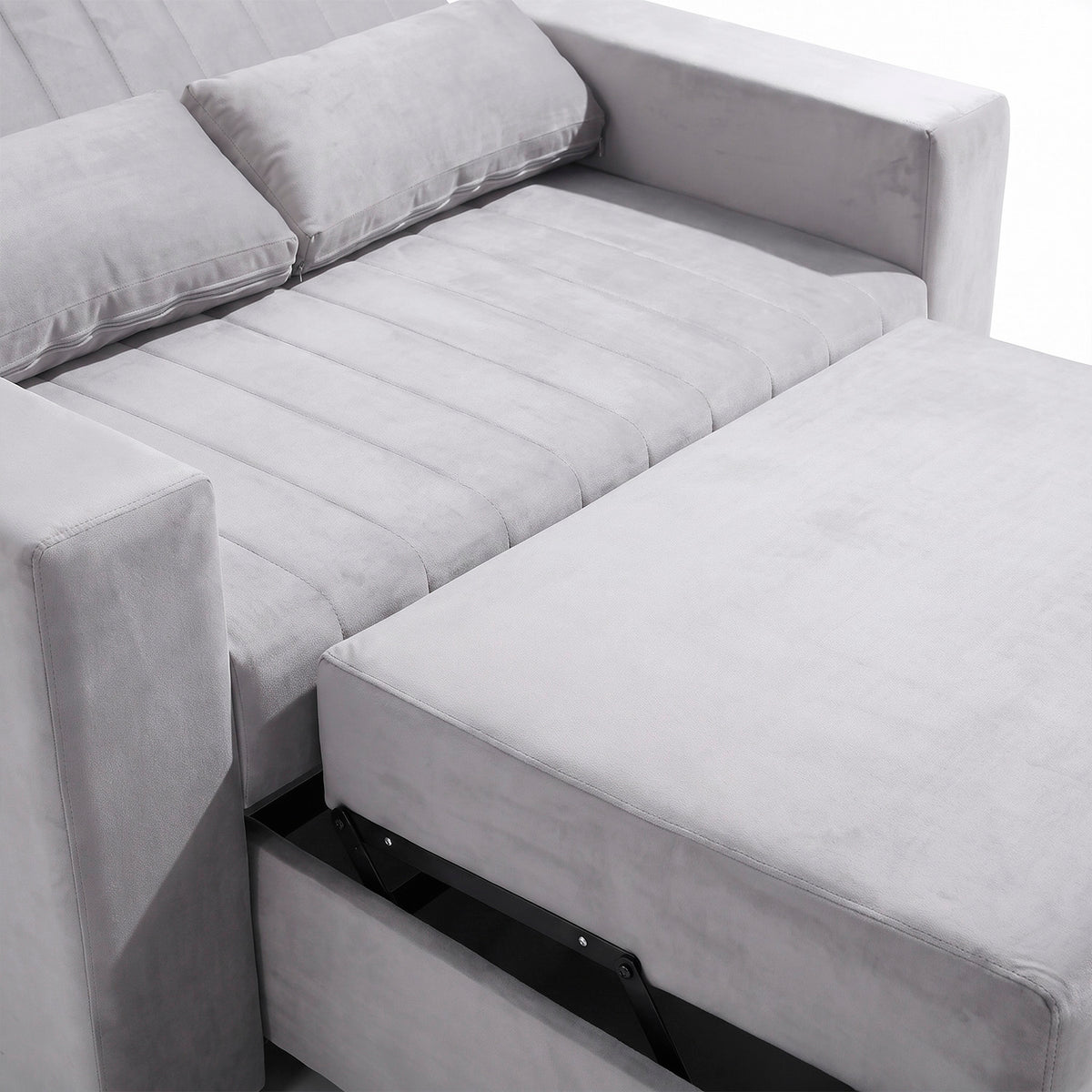 Sofá Cama Málaga 1.30 Metros / Gray 2341 Stock