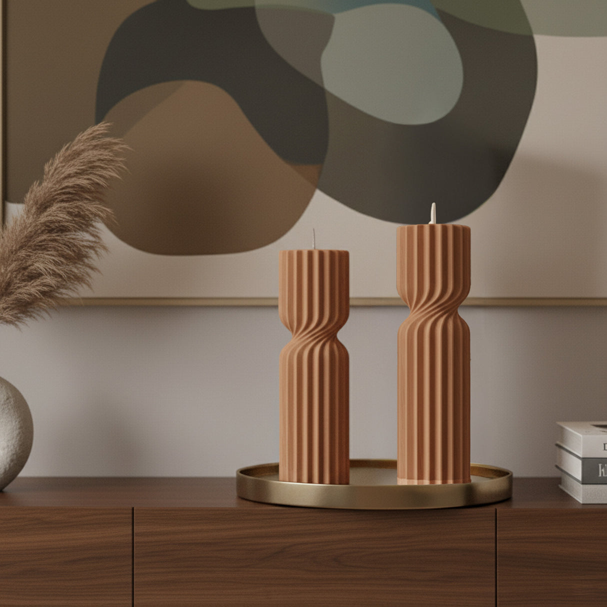 Vela de Cera Europea Marrón