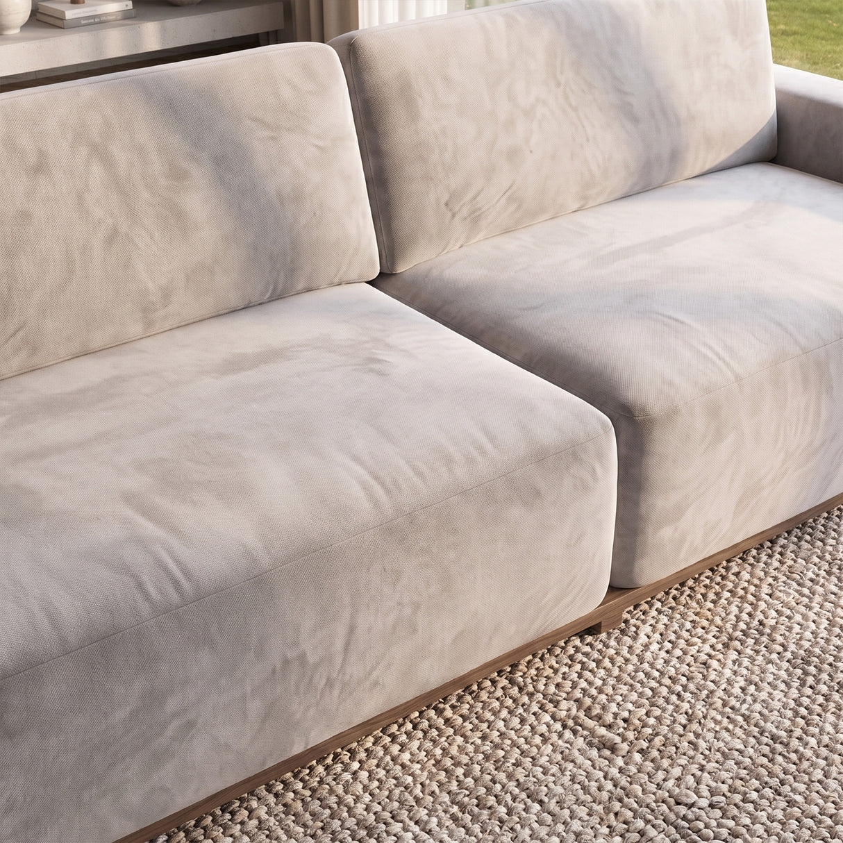 Sofá Piacenza con Pouf