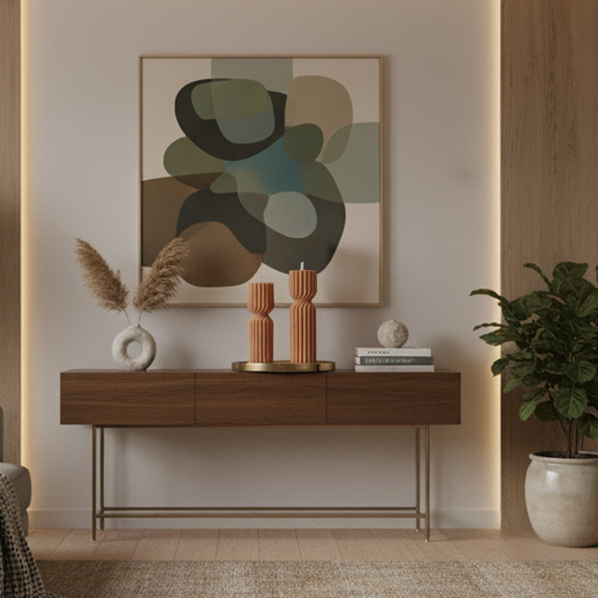 Vela de Cera Europea Marrón