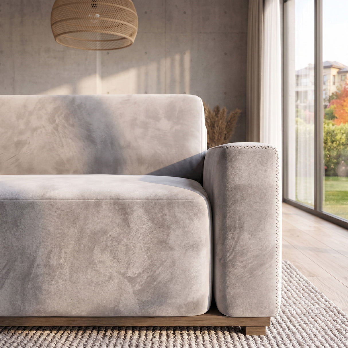 Sofá Piacenza con Pouf