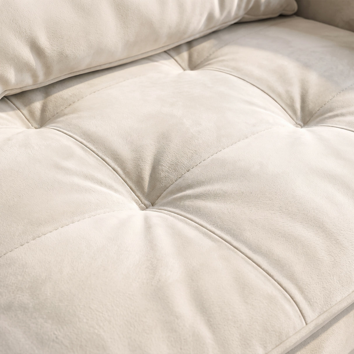 Sofá Cama 2 cuerpos Londres Tela Beige - 1.70m