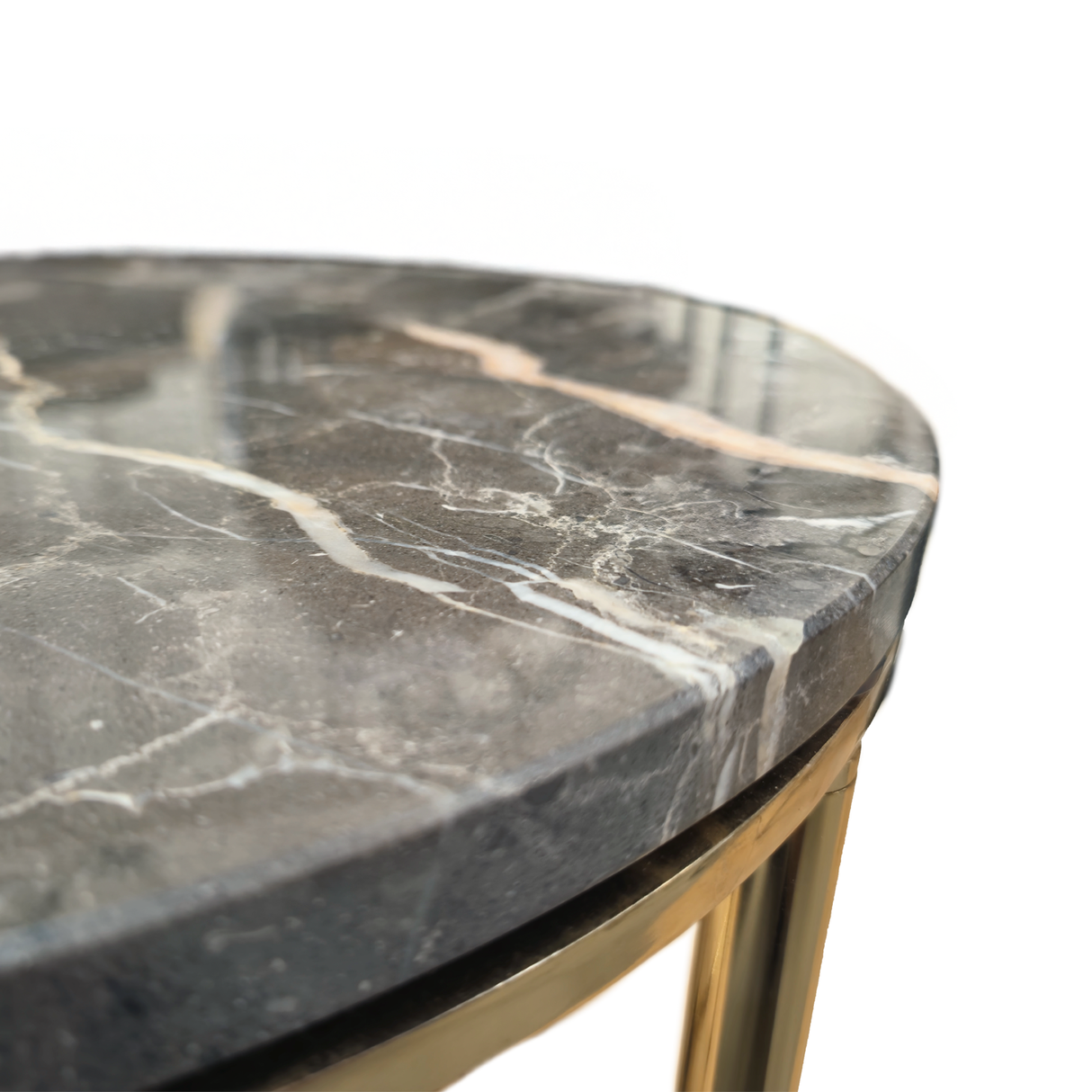 Mesa Lateral de Mármol Marronette Re Decora