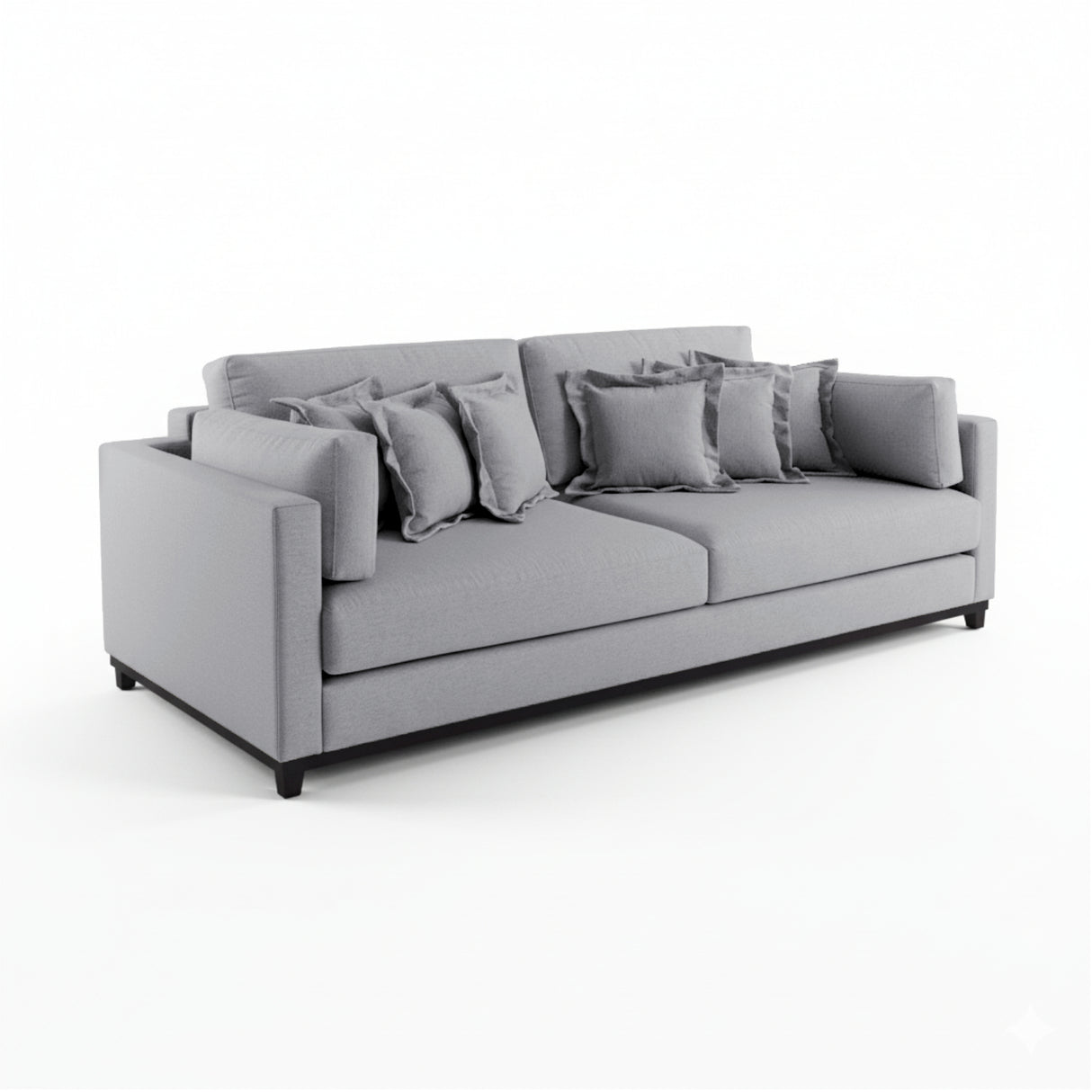 Sofá de 2 cuerpos de tela lino