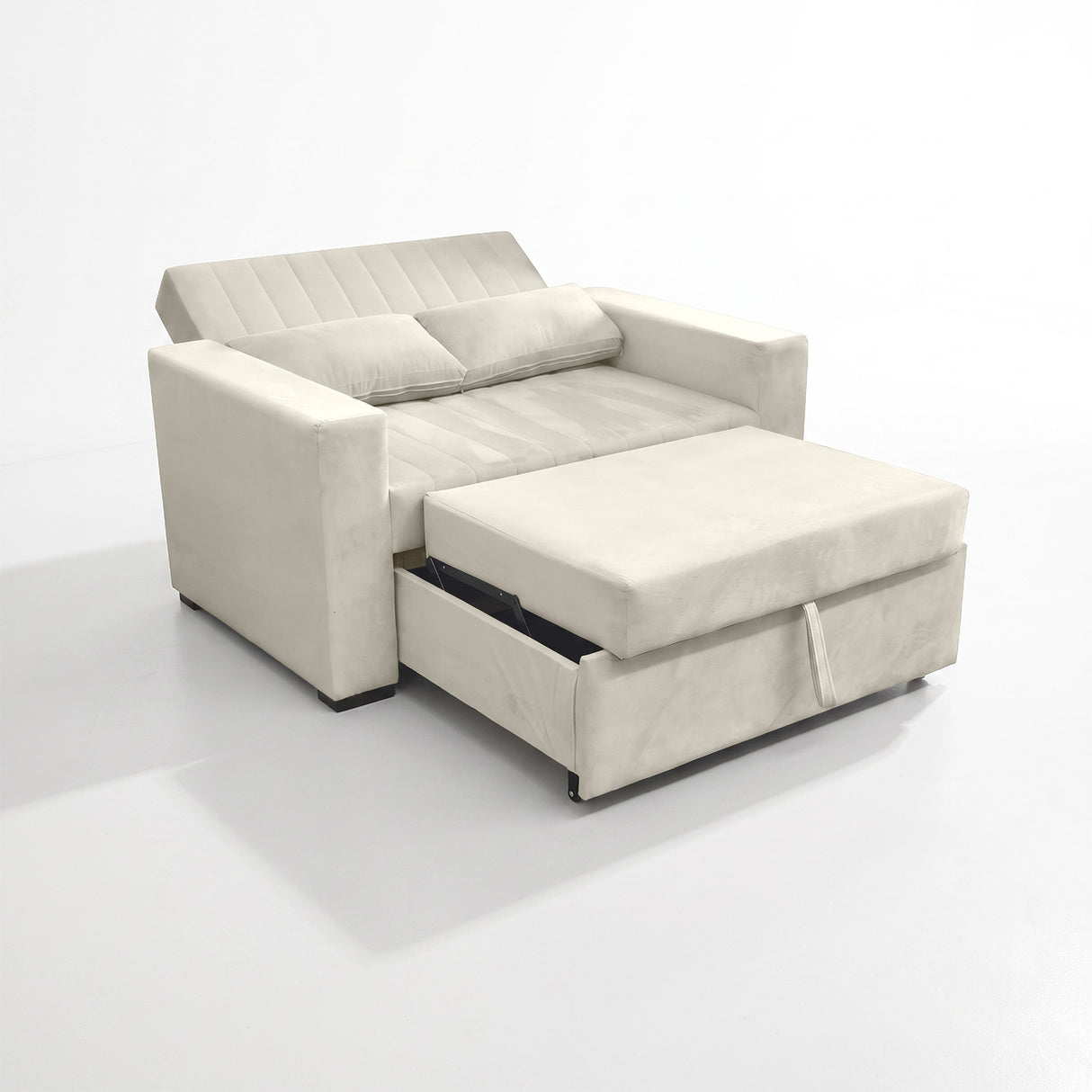 Sofá 2 cuerpos Málaga Tela Beige - 1.30m