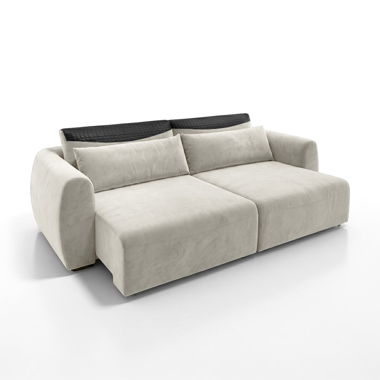 Sofá 2 Cuerpos Moenia Tela Beige- 2.42m