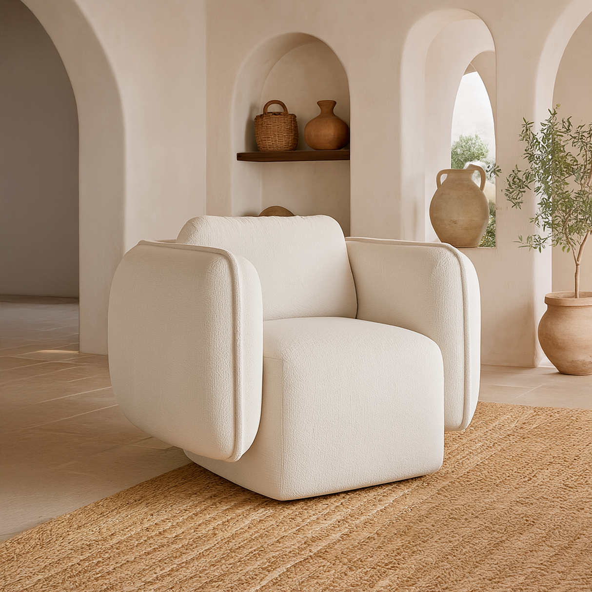 Poltrona giratoria Olden