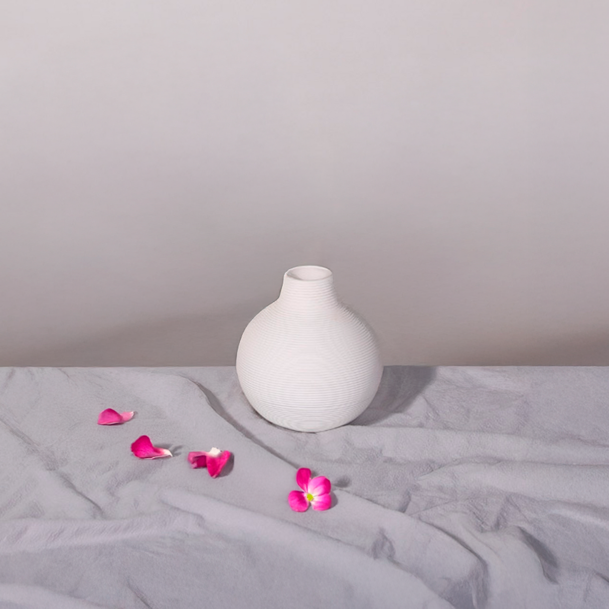 Florero de Cerámica Blanco Cuello Chico Kelida Porcelana