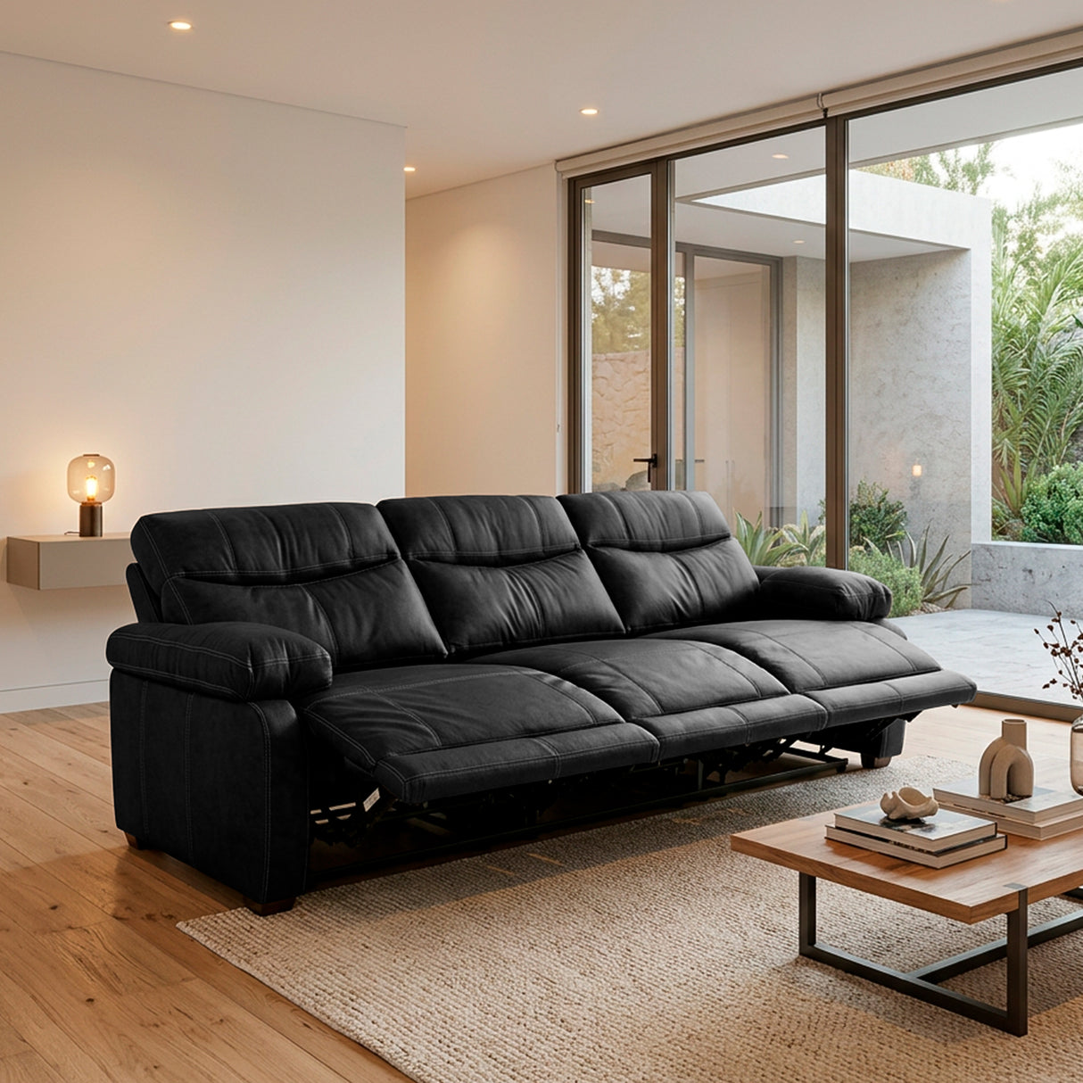 Sofá de Cuero Elbrus Reclinable y Extensible