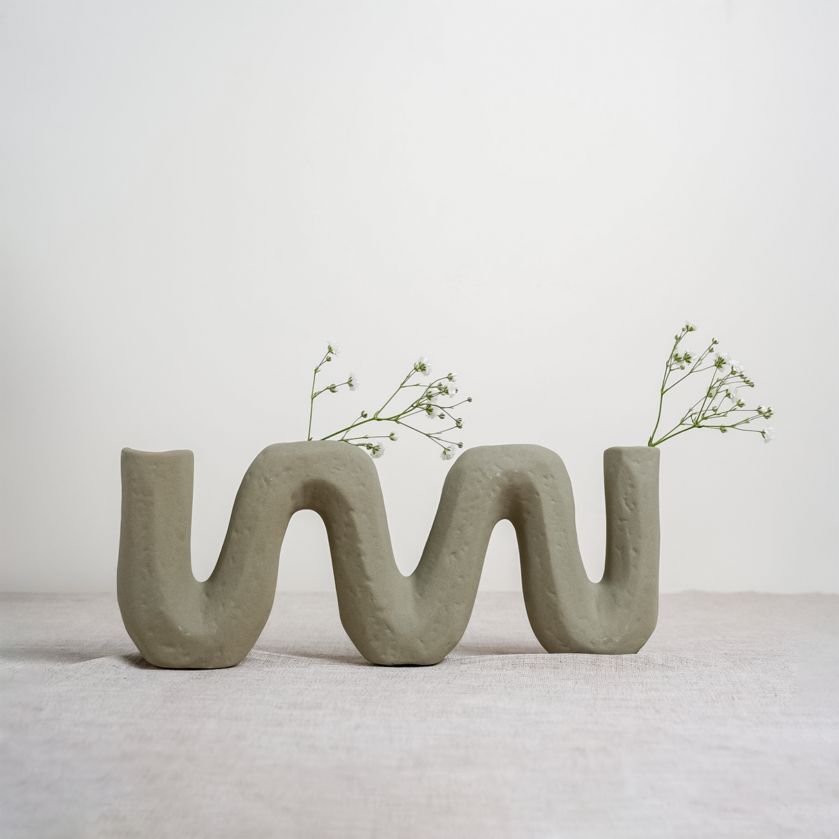 Jarrón Snowfall Curve Kelida Porcelana