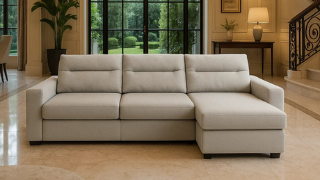 Sofá Houston en casa super moderna, hogar, elegancia, un simple sofá para una familia numerosa