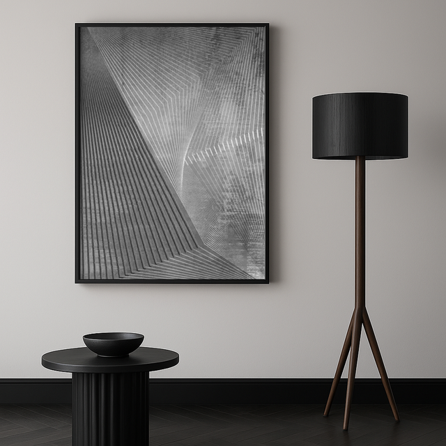 Cuadro Decorativo Abstracto Geométrico Bihua