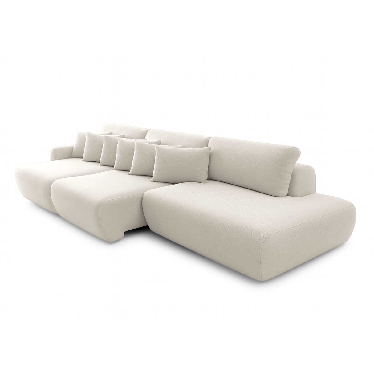 Sofá extensible Solana con pouf