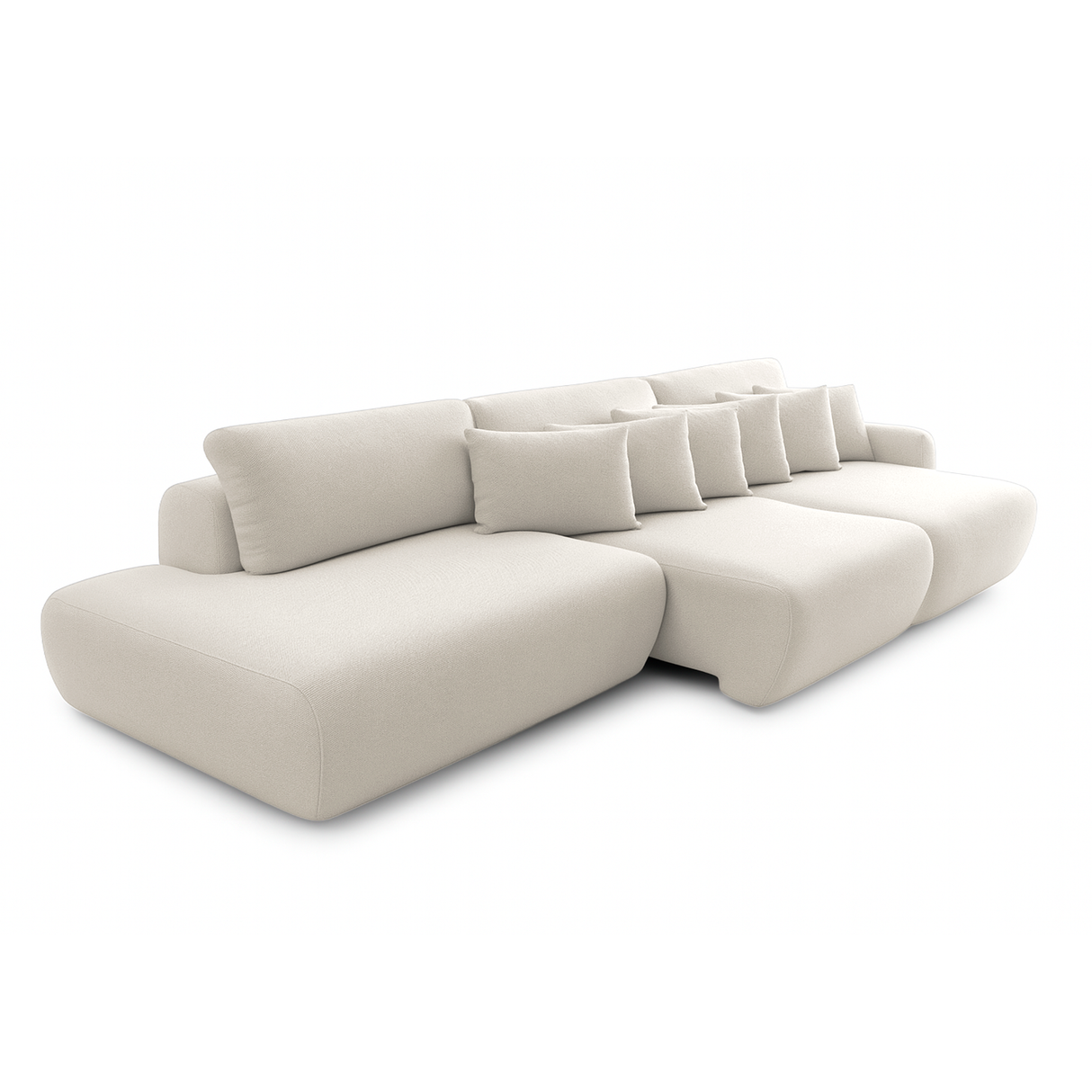 Sofá extensible Solana con pouf