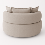 Poltrona con base giratoria Charlotte